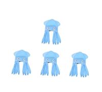 Healvian 4 pcs Funny Octopus Halloween Hat for Adults Blue Cute Octopus Costume Headwear Skin Friendly Comfortable Material Adorable Party Prop for Halloween Birthday and Holiday