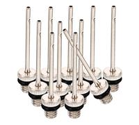 Healvian 40pcs Ball Pump Needles Air Pump Needles Copper Metal Precision Airflow Control Lightweight Silver for Basketball Sports Balls Outdoor Activities and Home Use