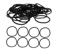Healvian 40pcs Elastic Hair Ties Black Hair Bands Ropes Ponytail Holders Elastics Girl Bands Women Accessories