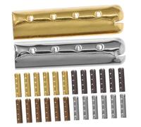 Healvian 40pcs Metal Shoelace Tips Shoelace Heads with Stylish Metal Finish Easy to Thread Clothing Cord Ends for Shoes Pants and Rope Repair Multi-color