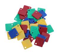 Healvian 40pcs Plastic Square Sewing Threader for Hand Sewing and Beading Compact Size 3.00x2.70x0.30cm for Users with Poor Eyesight or Shaky Hands