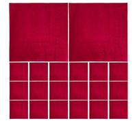 Healvian 40pcs Red Paper Luncheon Napkins Disposable Bulk, Double Layered Square Napkins 33cm, Easy to Stack for Christmas and Picnic Tableware, Elegant Simplicity Design
