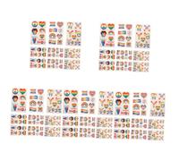 Healvian 45sheets Rainbow Temporary Stickers for Pride Celebrations of Heart Designs Fun and Safe for Boys and Girls and Adults for Parades Parties and Decorations