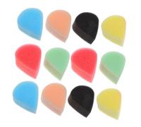 Healvian 48pcs Face Painting Sponges High Density Waterdrop Shape Body Painting Sponge for Face with Comfortable Grip for Home School Outdoor Art Activities