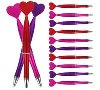 Healvian 48Pcs Heart-Shaped Ballpoint Pens Multi-Color Black Ink Portable Writing Tools for Students and Daily Office Use, Creative Set for Valentine’S Party and School Accessories