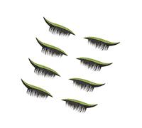 Healvian 4Pairs Creative Eyelash Decals of Vivid Makeup Stickers Reusable Faux Eyelash Stickers for Parties and Daily Use Easy to Apply Comfortable and Natural Look for Women