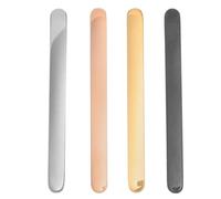 Healvian 4Pcs Adjustable Stainless Steel C Ring Blanks Set Narrow Flat Band DIY Ring Making Supplies in Black Gold Rose Gold and Steel Colors for Jewelry Crafting