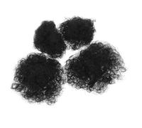 Healvian 4pcs African Boy Girl's Wigs Afro Puff for Boys and Girls Afro Curly Wigs Girls Cute Hairpin Cute Barrette Hair Accessories Hair Bun Bun Hairpin