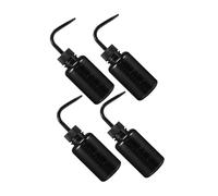 Healvian 4Pcs Black Plastic Squeeze Bottles for Tattoo Washing and Eyelash Cleaning Multi Function Wash Bottles with Cuttable Nozzle for Smooth Water Flow and Daily Use