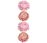 Healvian 4pcs Boys and Girls Satin Sleeping Cap Soft Night Hat for Home and Travel Lightweight Shower Cover Assorted Dolphin and Watermelon Designs