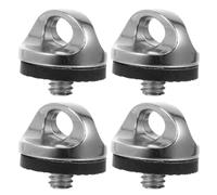 Healvian 4pcs Camera Neck Strap Mounting Screw 1/4 Inch Zinc Alloy with Silicone Washer for Secure Camera Fixing and Protection, Accessory for Photographers