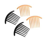 Healvian 4pcs Crescent Toothed Hair Comb Long Tooth Design Wide Tooth Hair Pick Curved Tailed Comb for Women Hairstyling Ancient Clothing Accessory