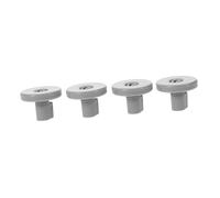 Healvian 4pcs Dishwasher Wheel Lower Rack Pulley Replacement Parts Accessories Dish Roller Compatible with Popular Dishwasher Models