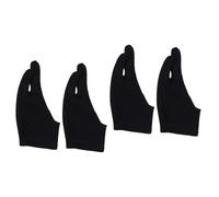 Healvian 4pcs Drawing Glove for Painting Artist Two Finger Glove Finger Protector