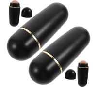 Healvian 4PCS Durable Volcanic Stone Oil Absorbing Balls Replacement Mini Facial Rollers for Oily Skin Control Reusable Skin Care Tool Absorbing Excess Oil and Moisture Practical Beauty