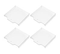 Healvian 4pcs Emergency Push Button Protector for Fire Safety Use, Abs Material with Weather Resistance and Easy Installation, for Indoor Residential Use to Prevent Damage and Misuse