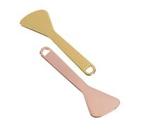 Healvian 4pcs Eye Cream and Face Cream Spoons Golden and Rose Gold Makeup Tools for Gentle Eye Massage Smooth for Easy Application Use