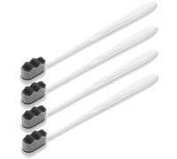 Healvian 4Pcs Folding Travel Toothbrush with Ultra Soft Bristles Compact Small Manual Toothbrushes for Adults and Non-Slip Handle for Comfortable Gum Care Lightweight Portable for Camping
