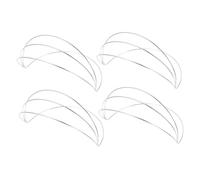 Healvian 4pcs Four Metal Crown Base for DIY Headpiece Crafting Lightweight Durable Headband Frame with Enhanced Stability Comfortable Fit for Hanfu Renaissance Cosplay and Traditional