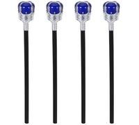 Healvian 4pcs Halloween King Wand Prop for Cosplay Royal Dress Up Accessory for Parties Masquerades Durable Cane for Carnival Stage Performance Lightweight Eye Catching Design