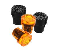 Healvian 4pcs Heavy Duty Trekking Pole Tips Replacement for Hiking Poles Slip Durable Cane Crutch Foot Pads with Wear Resistant Plastic Covers Stable Support Rocky Snowy Terrain
