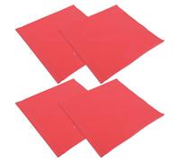 Healvian 4pcs Hunting Safety Flag Trailer Load Flag Wire Loop High Visibility Red Weather Proof for Road Safety and Emergency Warning 18.00x18.00x0.08in