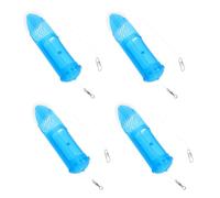 Healvian 4pcs Inline Rotating Bait Cage Feeder Set 33x129mm Mesh Basket for Carp and Coarse Fishing Saltwater and Freshwater Method Feeder with Clip-on Swivel, Suitable for Lake and River