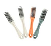 Healvian 4pcs Long Handle Laundry Brush Clothes Cleaning Tool for Shoes Tiles Bathtub Multi-surface Dirt Removal Household Cleaning Random Color