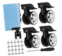 Healvian 4pcs Luggage Roller Wheels Swivel Wheel Replacement Luggage Travel Suitcase Caster Roller Bearings Repair Kit