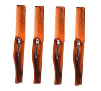 Healvian 4pcs Men's Folding Comb Hair Combs for Men Plastic Styling Hairdressing Tools for Curly/straight Hair