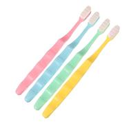 Healvian 4pcs Micro-Nano Soft Bristle Toothbrush for Sensitive Gums Gentle Oral Care with Ergonomic Handle for Adults Elderly Pregnant Women and Braces Users