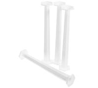 Healvian 4pcs Mini Roman Pillar Statue Set, White Ps Material Miniature Roman Pillars for Micro Landscape and Living Room Decoration, Creative Design Not Easy to Deform or Break
