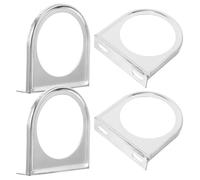 Healvian 4pcs Mm Single Hole Iron Gauge Holder for Car Interior and Exterior Refitting, Stable Performance and Prevents Meter Wobble, Sturdy Iron Material for 52mm Gauges, Suitable