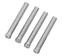 Healvian 4pcs Nail Drill Collet Chuck Stainless Steel Three-jaw Spring Clamp Adapter for Stable Rotation High Precision Sanding Drill Bit Attachment Compatible with Professional Manicure