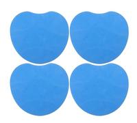 Healvian 4pcs Non-slip Shower Seat Cushion Set for Tripod Cane Stool, Heart-shaped Bathroom Bench Mat, Mobility Aid for Elderly and Disabled Users, Anti-slip Bath Chair Pads for Safety