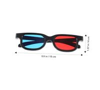 Healvian 4pcs Plastic Glasses Red Blue Anaglyph Eyewear for Movies at Home Projector Tv Computer Viewing