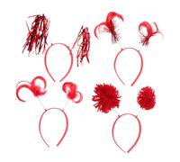 Healvian 4Pcs Ponytails Bopper Headbands Holiday Headbands 8.65X8.25X0.39In Versatile Styling Options Comfortable Women Cute Lovely Birthday Party Hair Accessories