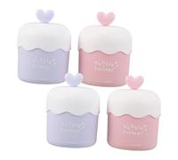 Healvian 4pcs Portable Face Wash Bubble Maker Lightweight Manual Facial Cleanser Foaming Bottles Travel-friendly Foam Dispenser for Skincare Easy One-press Operation for Delicate Foam