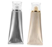 Healvian 4pcs Refillable Cosmetic Soft Tubes with Leakproof Flip Caps Portable Skincare Packaging for Face Creams and Sunscreens Ergonomic Waist Acrylic Cap Design Travel Containers