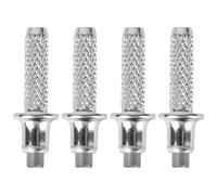 Healvian 4pcs Replaceable Trekking Pole Tips High Carbon Steel Metal Tips for Hiking Sticks Sturdy Accessories Suitable for Outdoor Climbing and Walking