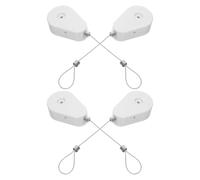 Healvian 4pcs Retractable Theft Junction Box Cable Tie for Remote Safety Security Cable Lock Box for Retail Display Prevent Lost Protection