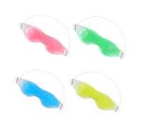 Healvian 4pcs Reusable Gel Eye Mask Set for Puffiness Relief, Cold Eye Compress Cooling Masks in Blue Green Red Yellow for Sleeping and Beauty Care