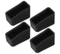 Healvian 4Pcs Rubber Ladder Feet Caps Non Slip Replacement Pads for Extension Ladder Wear Resistant Material and Floor Protection Suitable for Home and Workshop