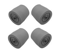 Healvian 4pcs Rubber Walker Tips Non-Slip Replacement Feet for Canes and Walkers Anti-Skid Pads for Mobility Aid Stability and Safety