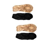 Healvian 4pcs Satin Bonnets for Women with Buckle Comfortable Sleep Hats for Face Washing and Beauty Care for Birthdays and Holidays and Colors