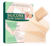 Healvian 4pcs Silicone Scar Stickers for Surgical Wounds, Caesarean Section Waterproof Lighten Patch, Small Size Self-adhesive Scar Treatment for Healing