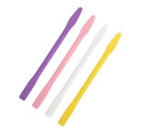Healvian 4pcs Silicone Stir Sticks for Facial Mask Mixing Reusable Silicone Rods with Comfortable for DIY Beauty Resin Paint and Crafts Travel Friendly Makeup Stirring Tools