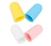 Healvian 4pcs Silicone Travel Bottle Protectors Leak Proof Reusable Sleeves for Toiletries Makeup and Perfume Essential Accessories for Airplane and Cruise Vacations