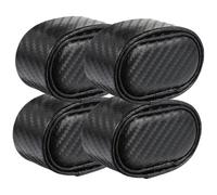 Healvian 4pcs Small Watch Pillow Display Cushion Set with Carbon Fiber Texture, Mini Bracelet and Bangle Display Pads with Leather Case for Watch Winders and Jewelry Storage