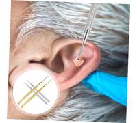 Healvian 4pcs Stainless Steel Ear Probe Pen Acupuncture Point Detection Tool for Auricular Therapy Relief and Skid-Resistant Massage Instrument